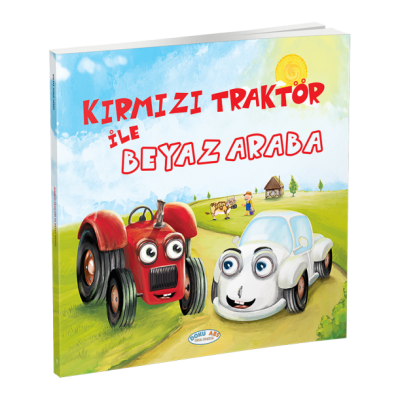 Kırmızı Traktör İle Beyaz Araba