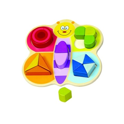 Ahşap Geometrik Şekilli Bloklar 15 Parça